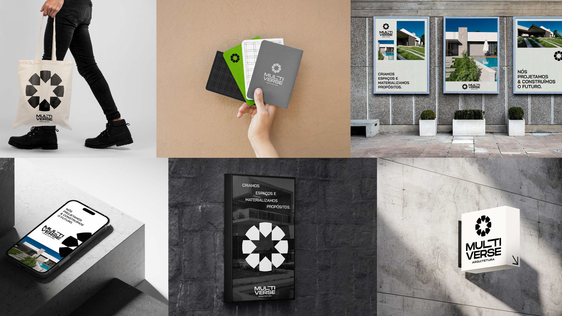 Projeto BOX90 para Multiverse Arquitetura — Branding